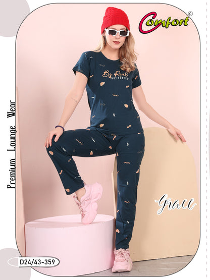 Design 24-39 Comfort Cotton Pyjama Night Suits Exporter Ahmedabad