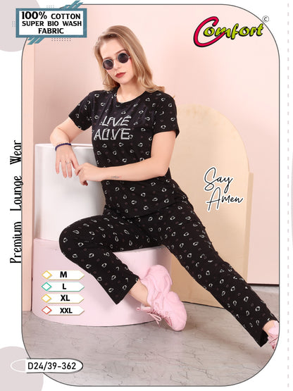 Design 24-39 Comfort Cotton Pyjama Night Suits Exporter Ahmedabad