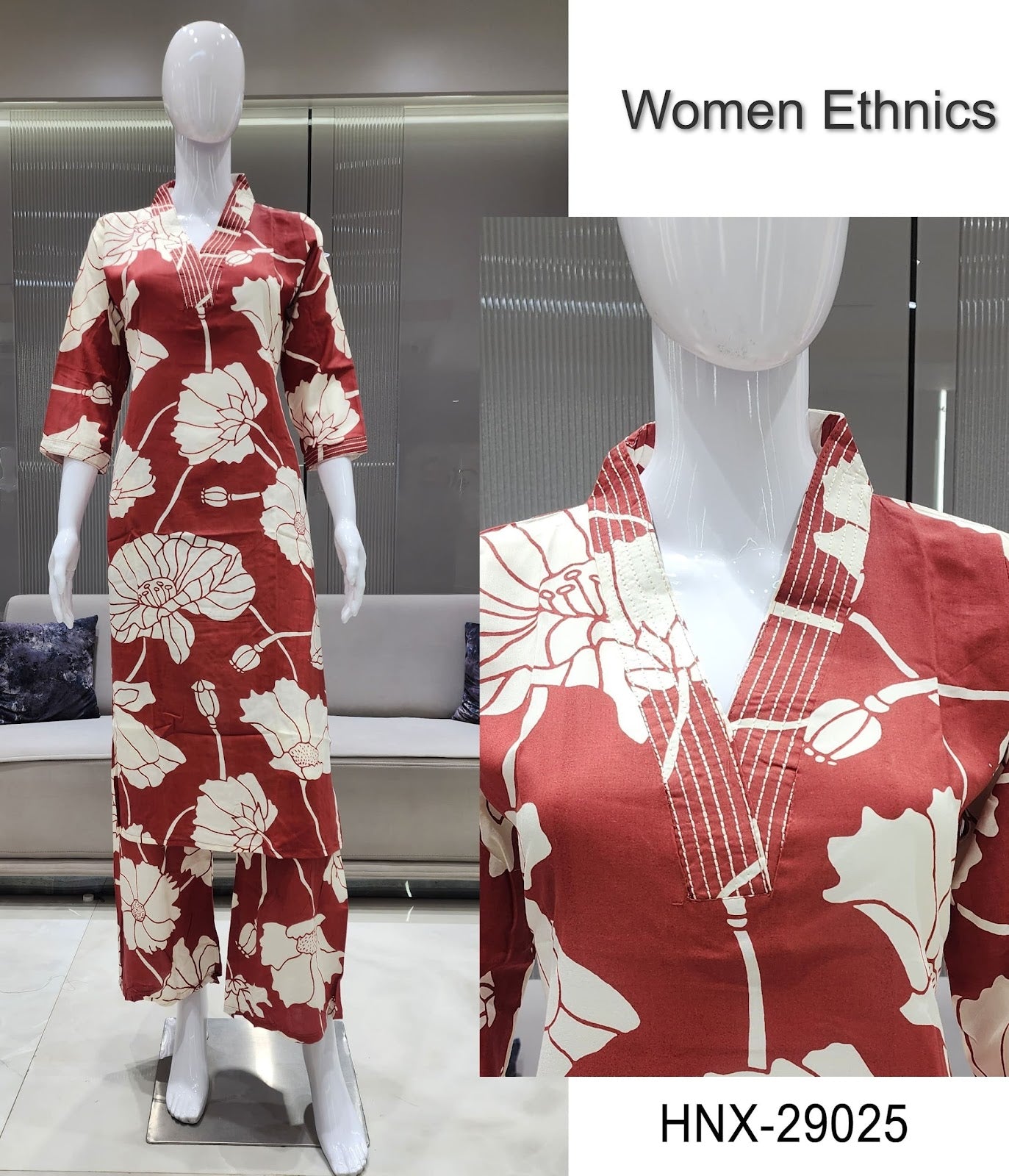 Design 240725 Women Ethnics Reyon Co Ord Set Wholesaler Ahmedabad