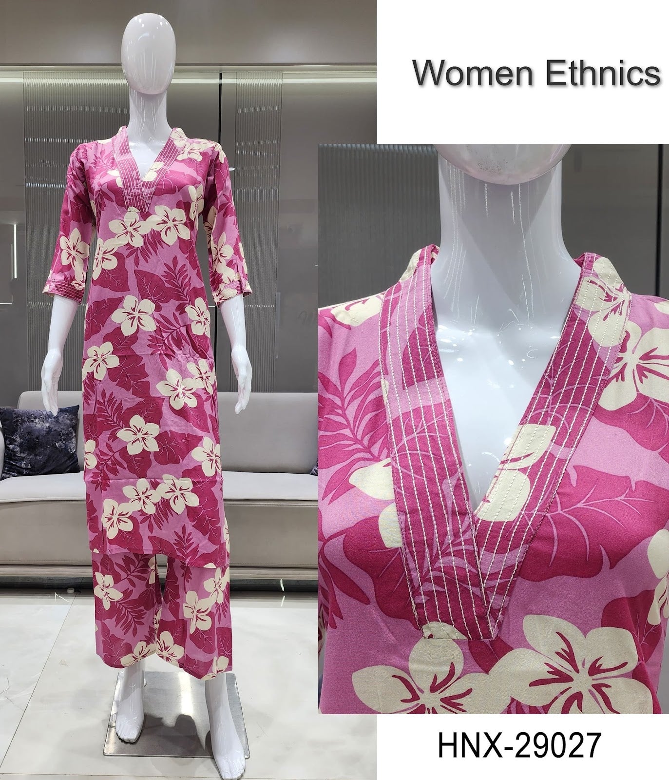 Design 240725 Women Ethnics Reyon Co Ord Set Wholesaler Ahmedabad