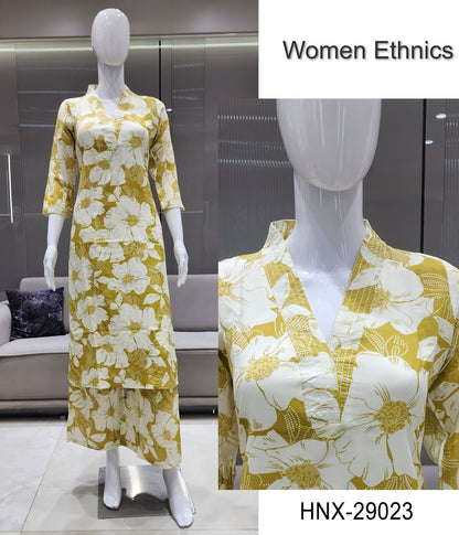 Design 240725 Women Ethnics Reyon Co Ord Set Wholesaler Ahmedabad