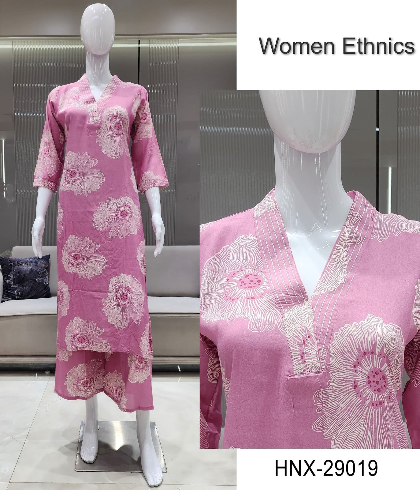 Design 240725 Women Ethnics Reyon Co Ord Set Wholesaler Ahmedabad