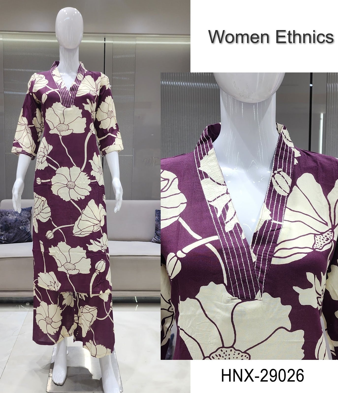 Design 240725 Women Ethnics Reyon Co Ord Set Wholesaler Ahmedabad