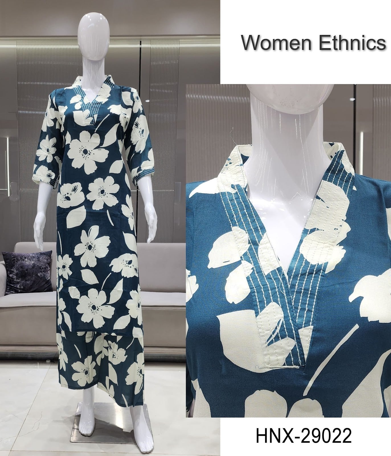 Design 240725 Women Ethnics Reyon Co Ord Set Wholesaler Ahmedabad