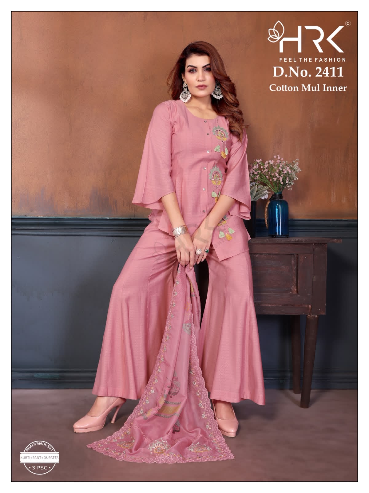 Design 2411 Hrk Dobby Readymade Suits Manufacturer Gujarat