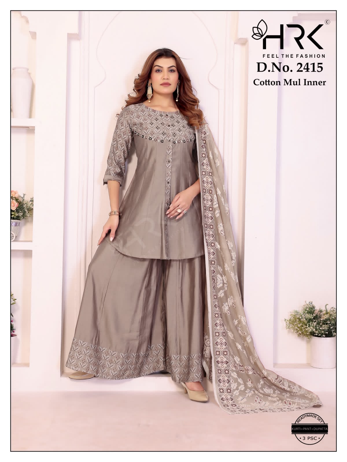 Design 2415 Hrk Modal Readymade Plazzo Style Suits Manufacturer