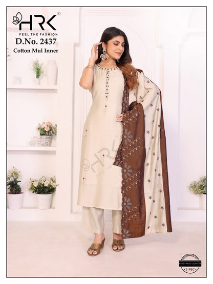 Design 2437 Hrk Pv Twill Readymade Pant Style Suits Manufacturer India