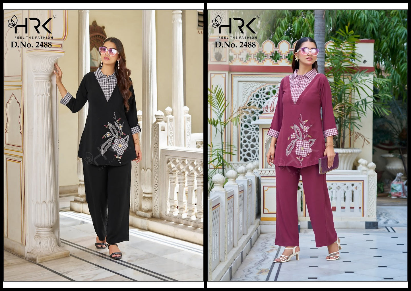 Design 2488 Patch Work Hrk Bsy Co Ord Set Supplier Ahmedabad