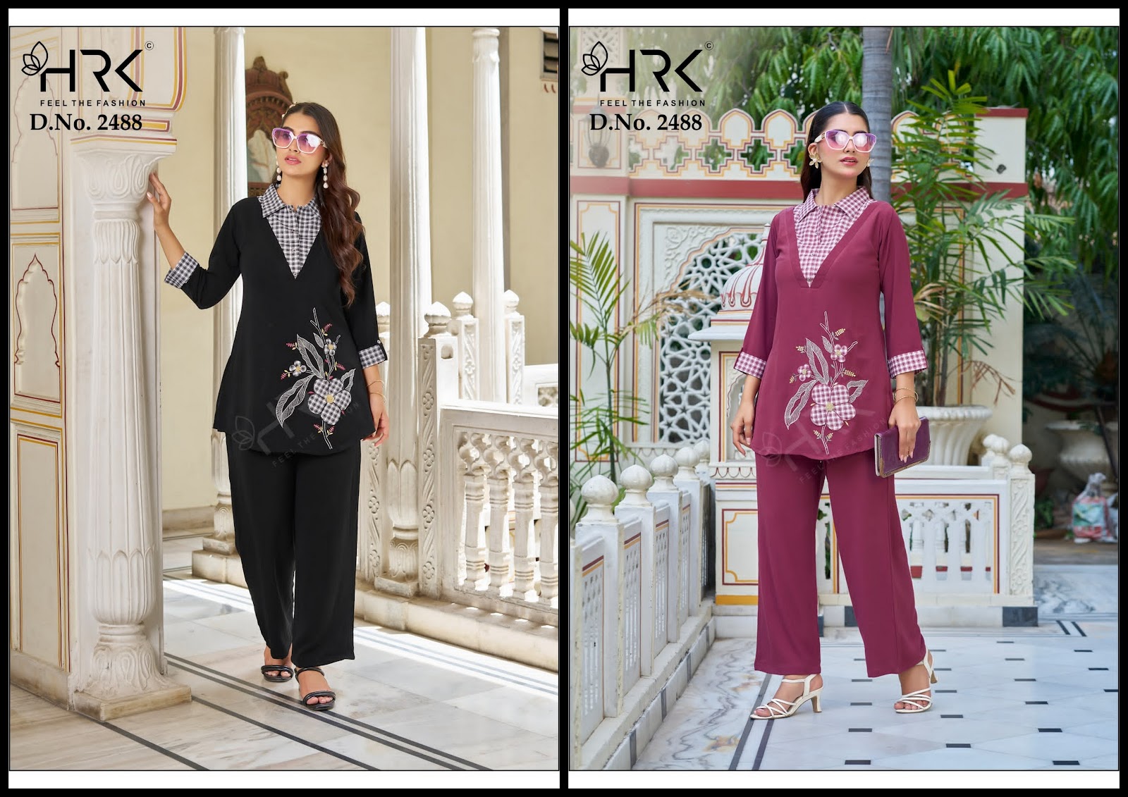 Design 2488 Patch Work Hrk Bsy Co Ord Set Supplier Ahmedabad