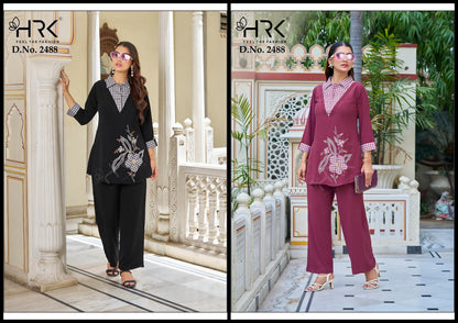 Design 2488 Patch Work Hrk Bsy Co Ord Set Supplier Ahmedabad