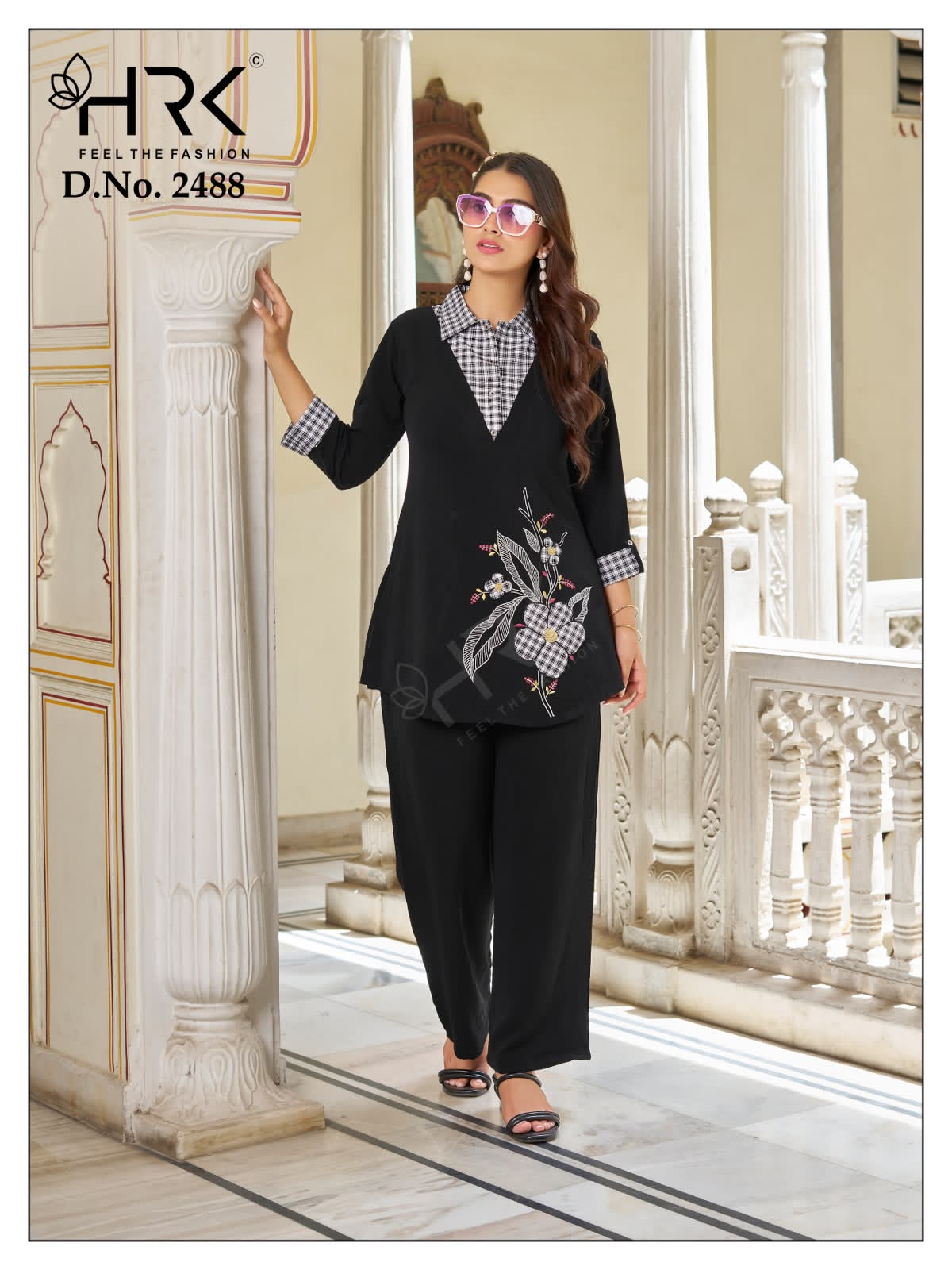 Design 2488 Patch Work Hrk Bsy Co Ord Set Supplier Ahmedabad