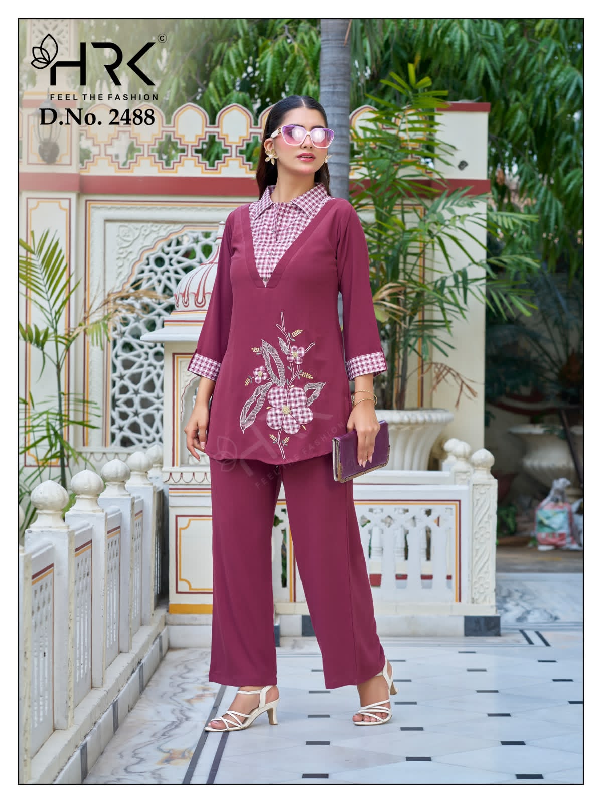 Design 2488 Patch Work Hrk Bsy Co Ord Set Supplier Ahmedabad