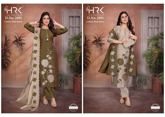 Design 2491 Hand Work Hrk Titan Silk Readymade Pant Style Suits Supplier Gujarat