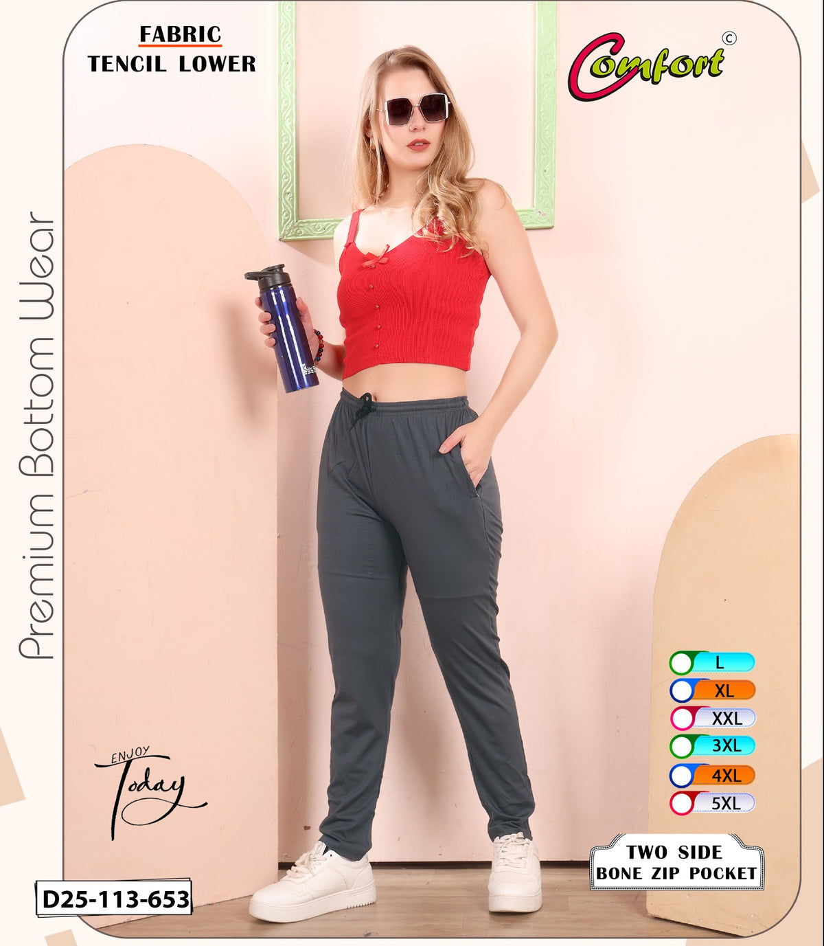 Design 25-113 Comfort Tencil Women Night Lower Wholesale Price