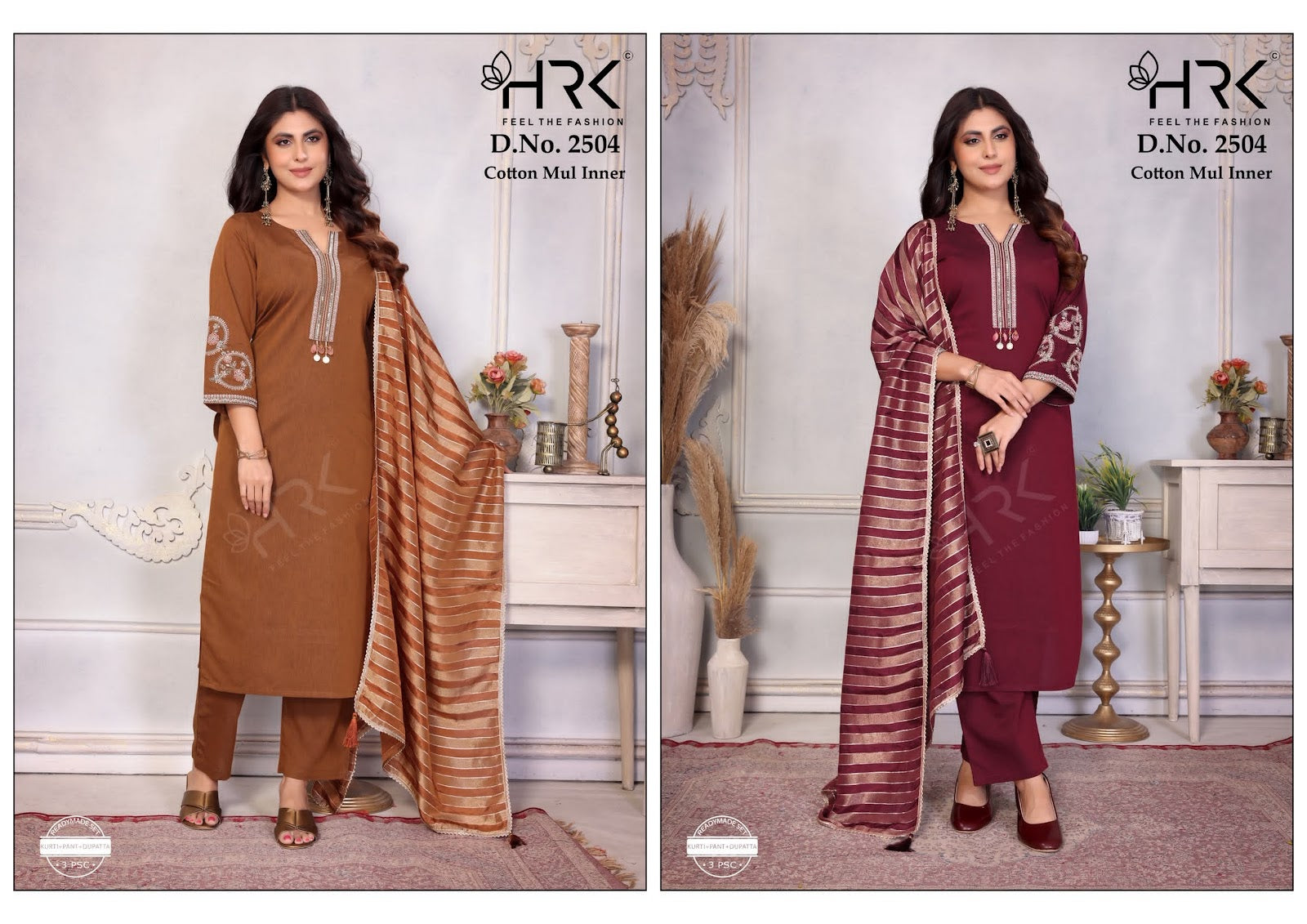 Design 2504 Hrk Gravity Silk Readymade Pant Style Suits Manufacturer