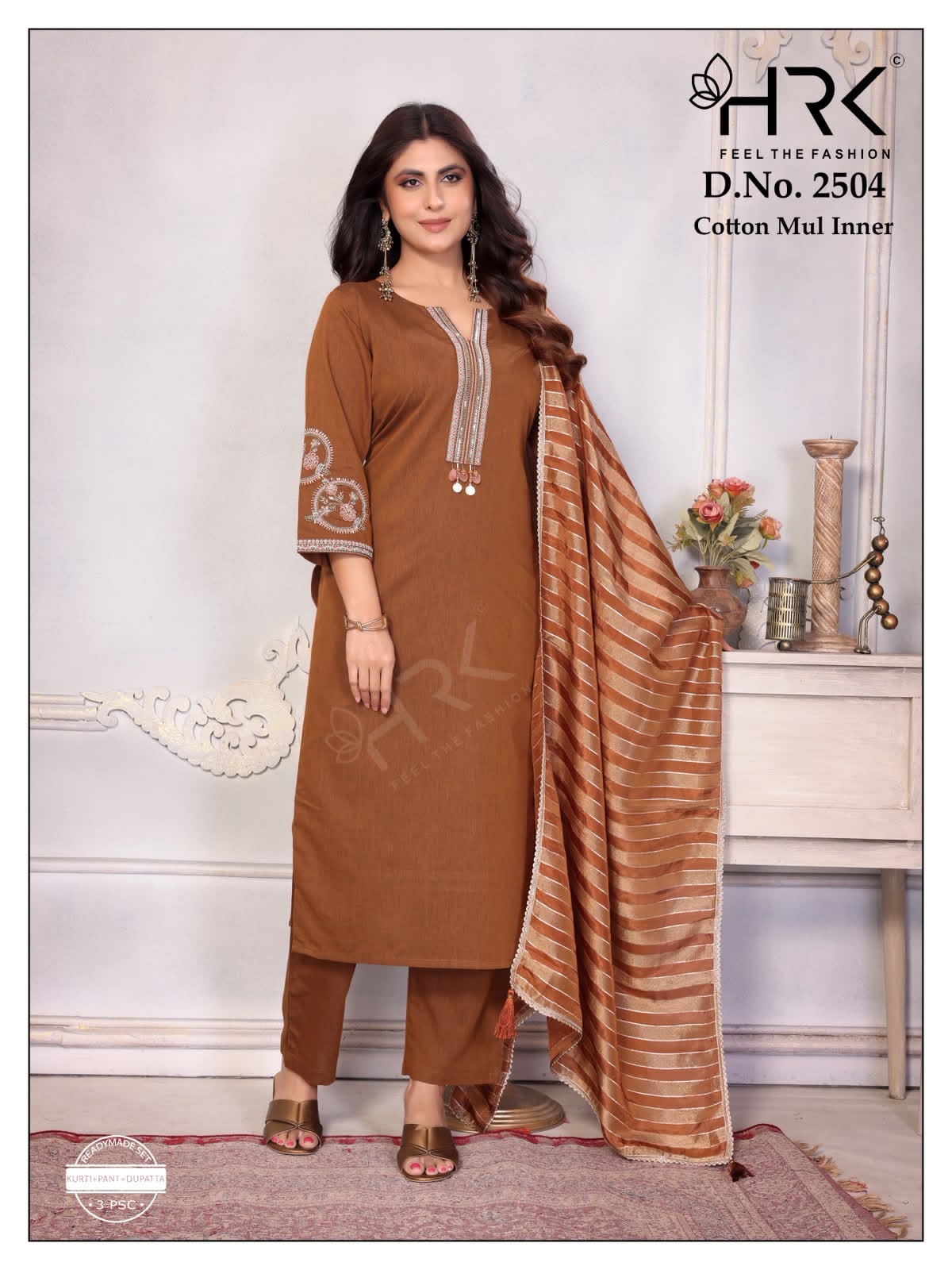 Design 2504 Hrk Gravity Silk Readymade Pant Style Suits Manufacturer