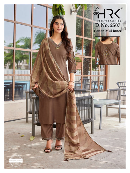 Design 2507 Hrk Khadi Silk Readymade Pant Style Suits Manufacturer India