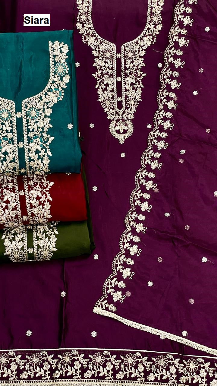Design 2509 Siara Organza Salwar Suits Wholesale