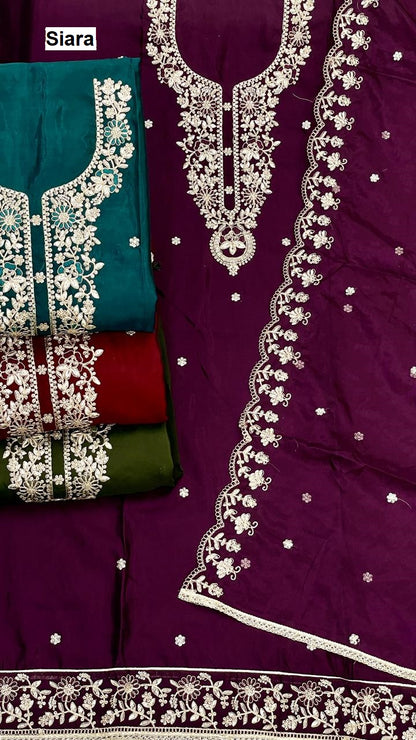 Design 2509 Siara Organza Salwar Suits Wholesale