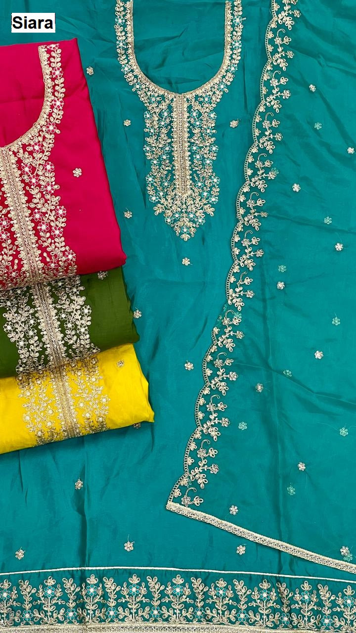 Design 2509 Siara Organza Salwar Suits Wholesale