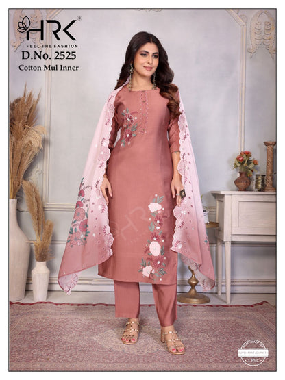 Design 2525 Patch Work Hrk Bombay Silk Readymade Pant Style Suits Exporter Ahmedabad