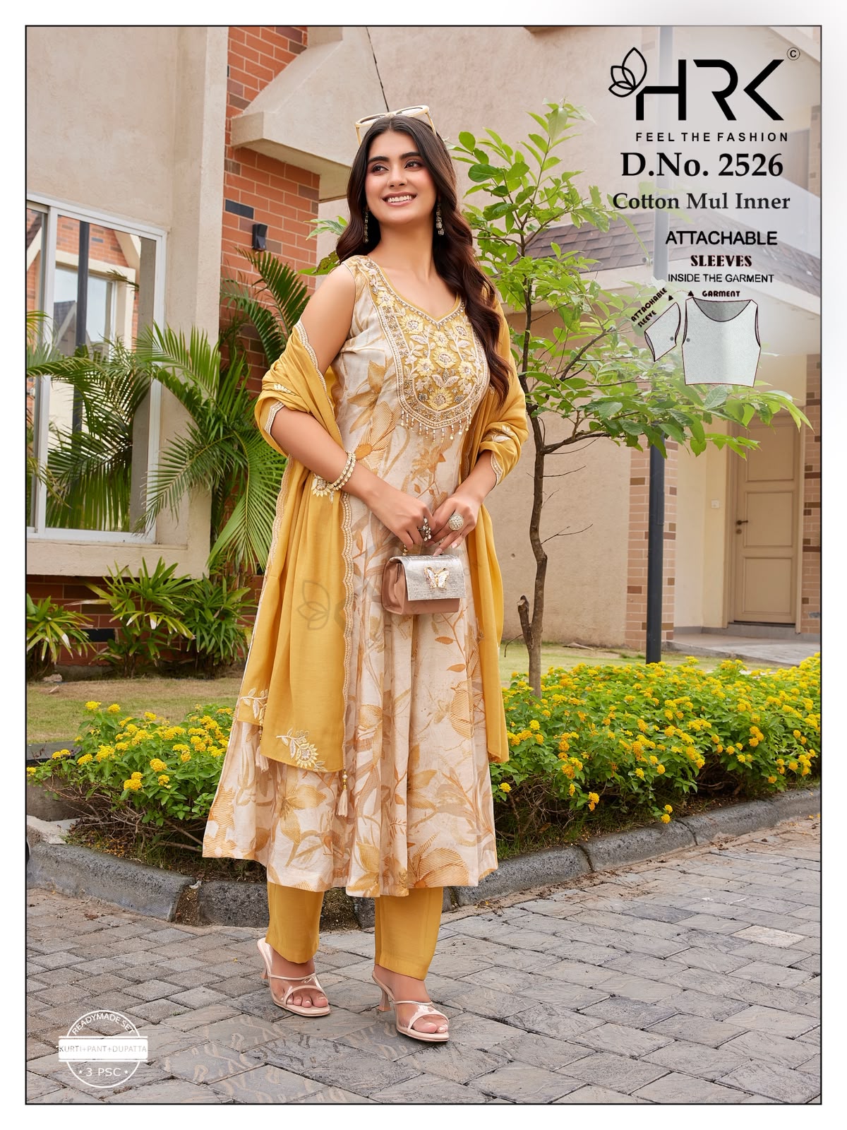 Design 2526 Hrk Chimir Silk Readymade Anarkali Suits Manufacturer