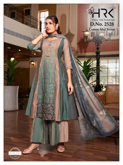 Design 2528 Anarkali Style Hrk Pv Readymade Plazzo Style Suits Exporter India