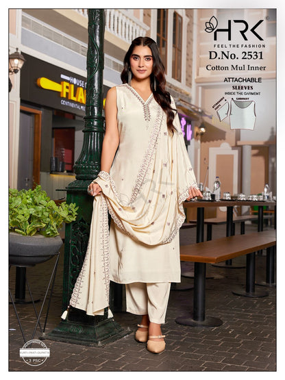 Design 2531 Hrk Muslin Readymade Pant Style Suits Wholesaler Ahmedabad