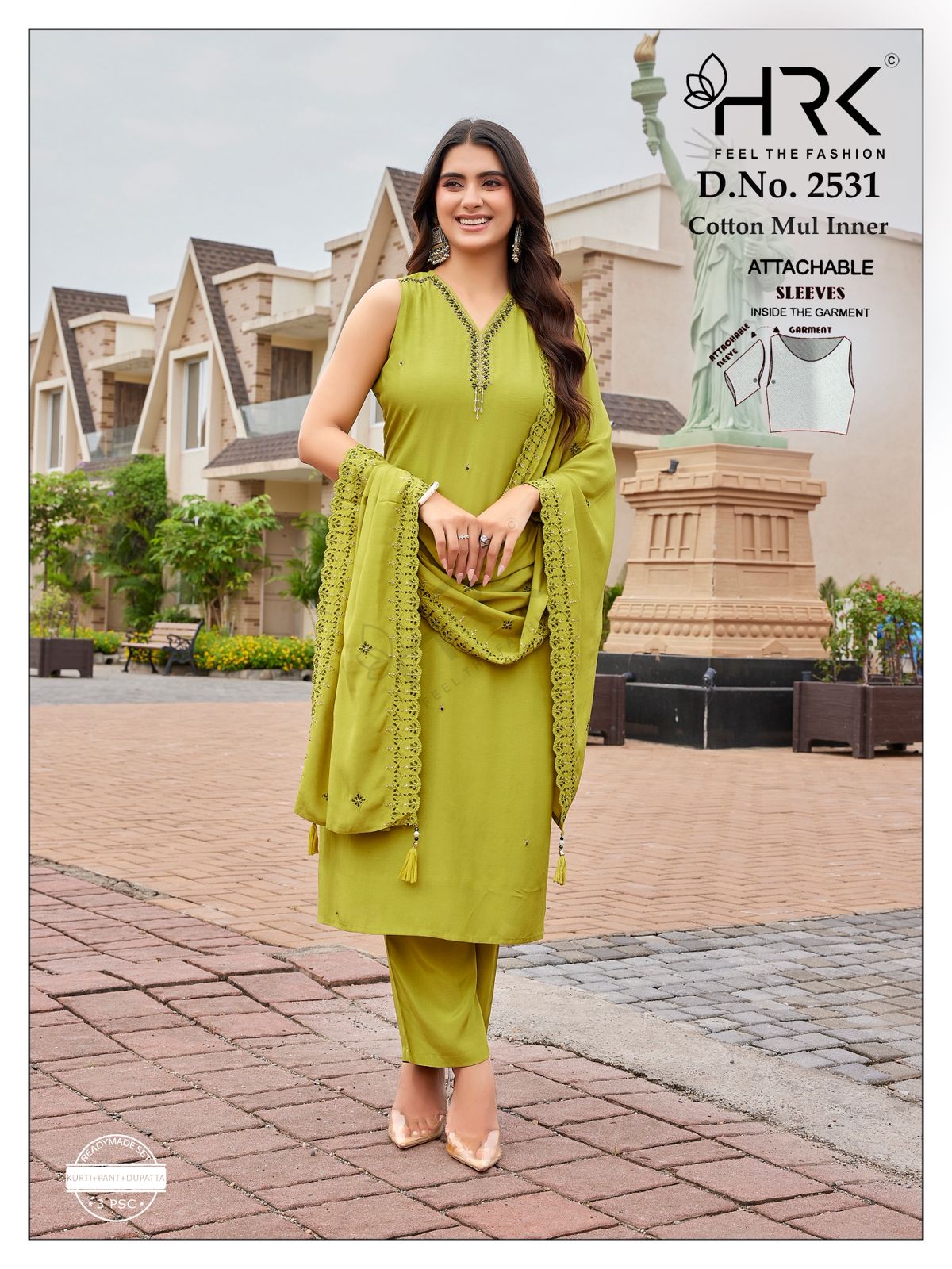 Design 2531 Hrk Muslin Readymade Pant Style Suits Wholesaler Ahmedabad