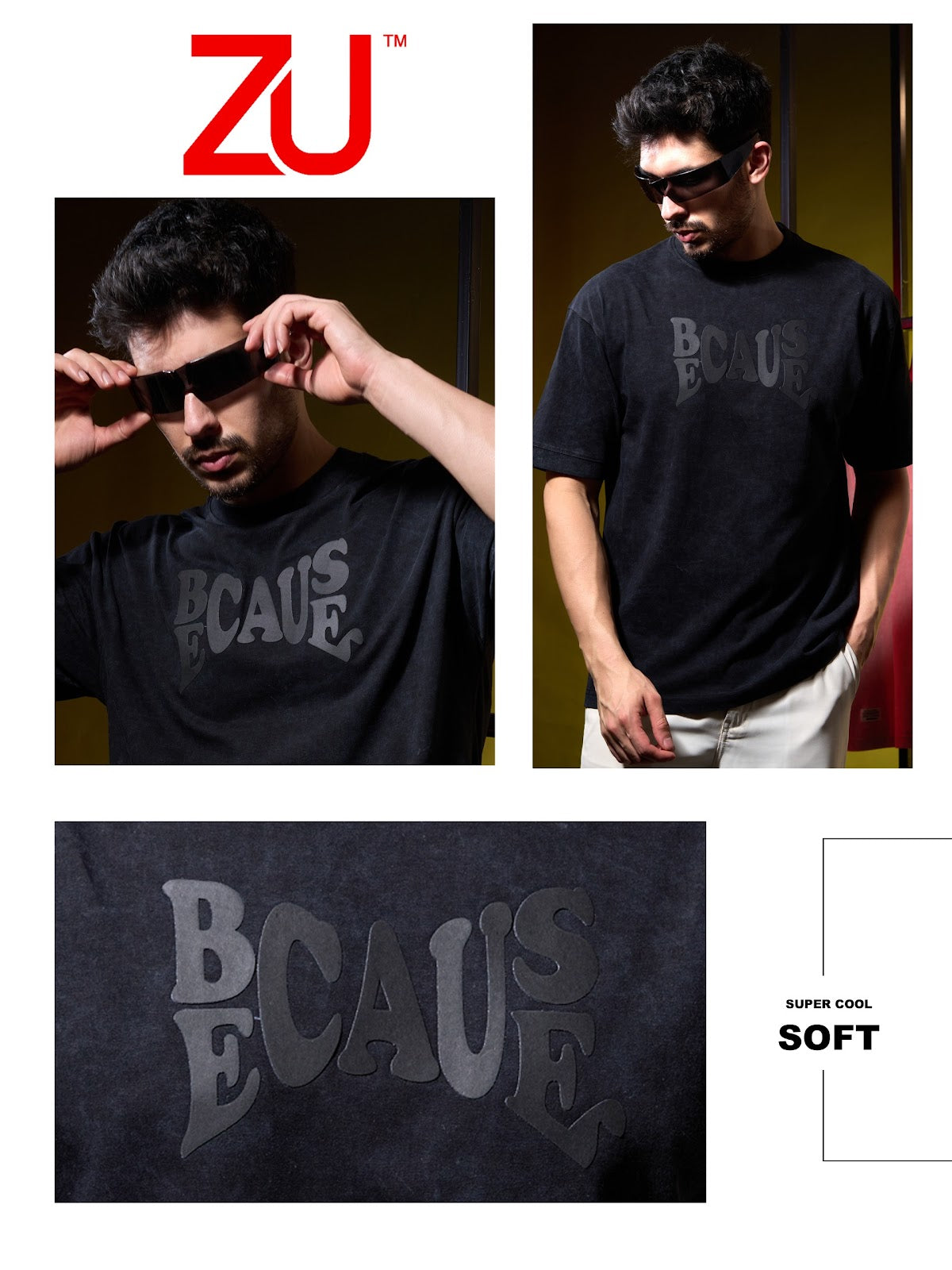 Design 258 Zu Clothing Cotton Mens Tshirts Wholesale