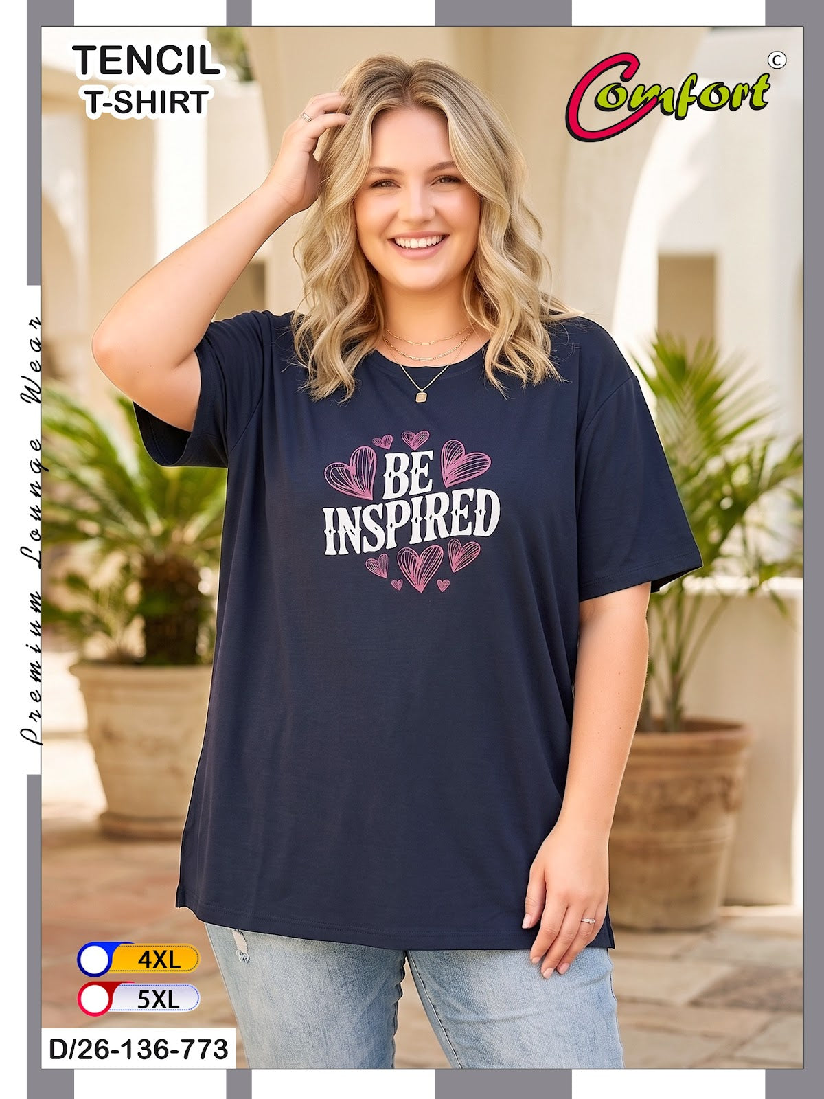 Design 26-136 Comfort Imported Women Tshirt Wholesale Price