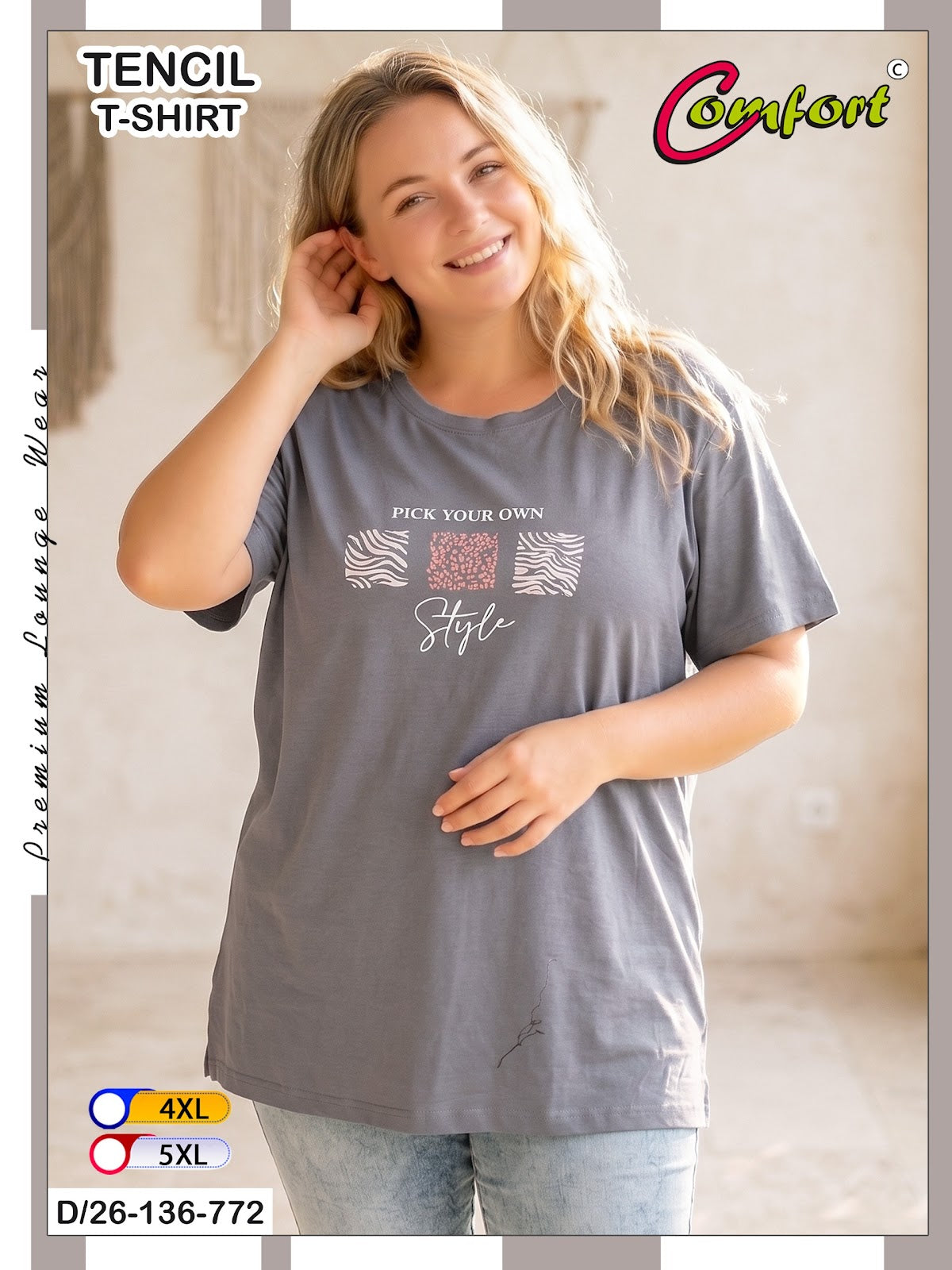 Design 26-136 Comfort Imported Women Tshirt Wholesale Price