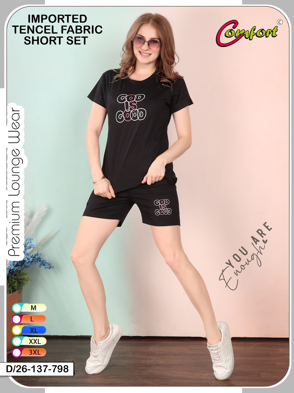 Design 26-137 Comfort Imported Shorts Night Suits Manufacturer Ahmedabad
