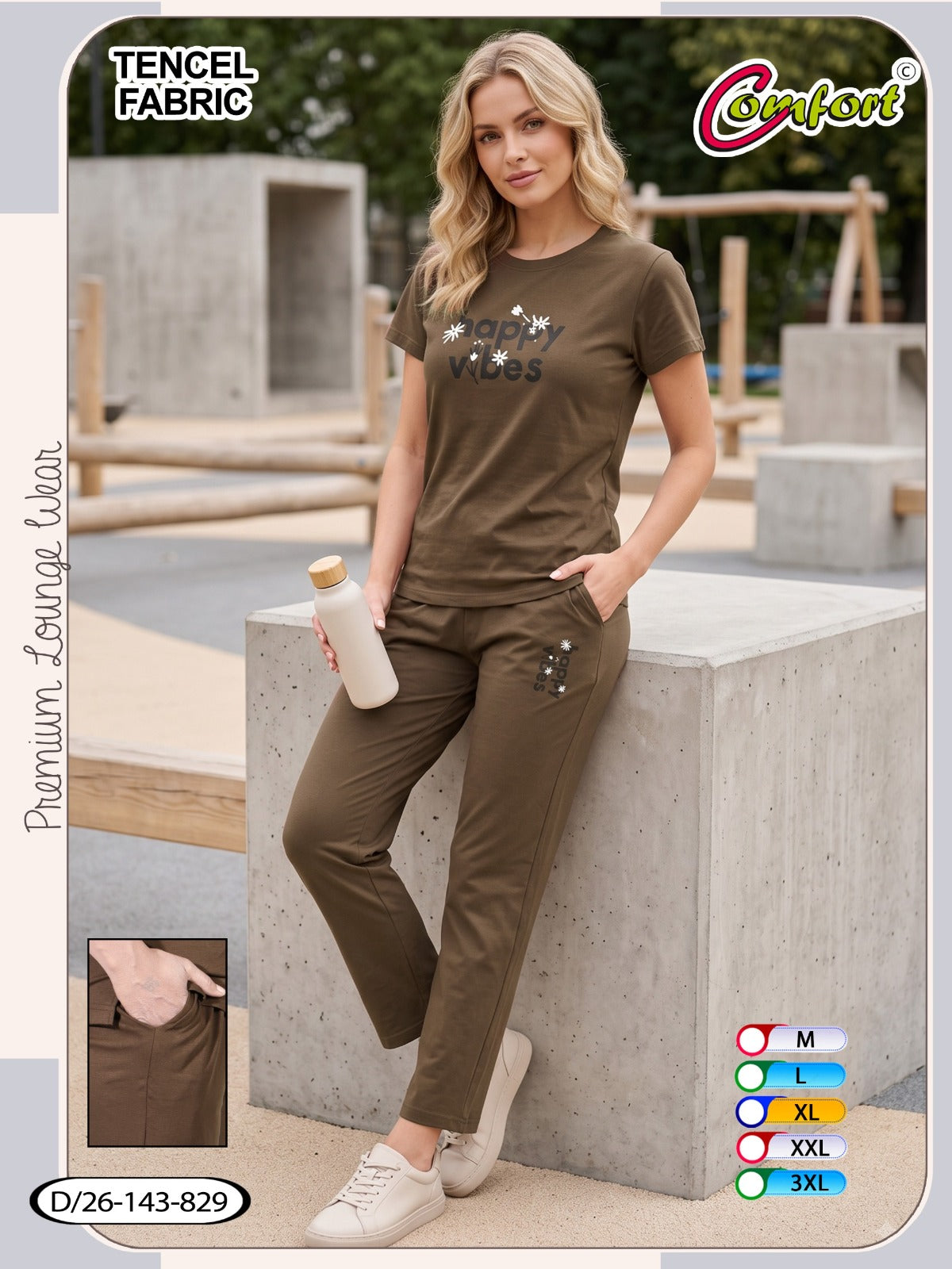 Design 26-143 Comfort Tencil Pyjama Night Suits Wholesaler India