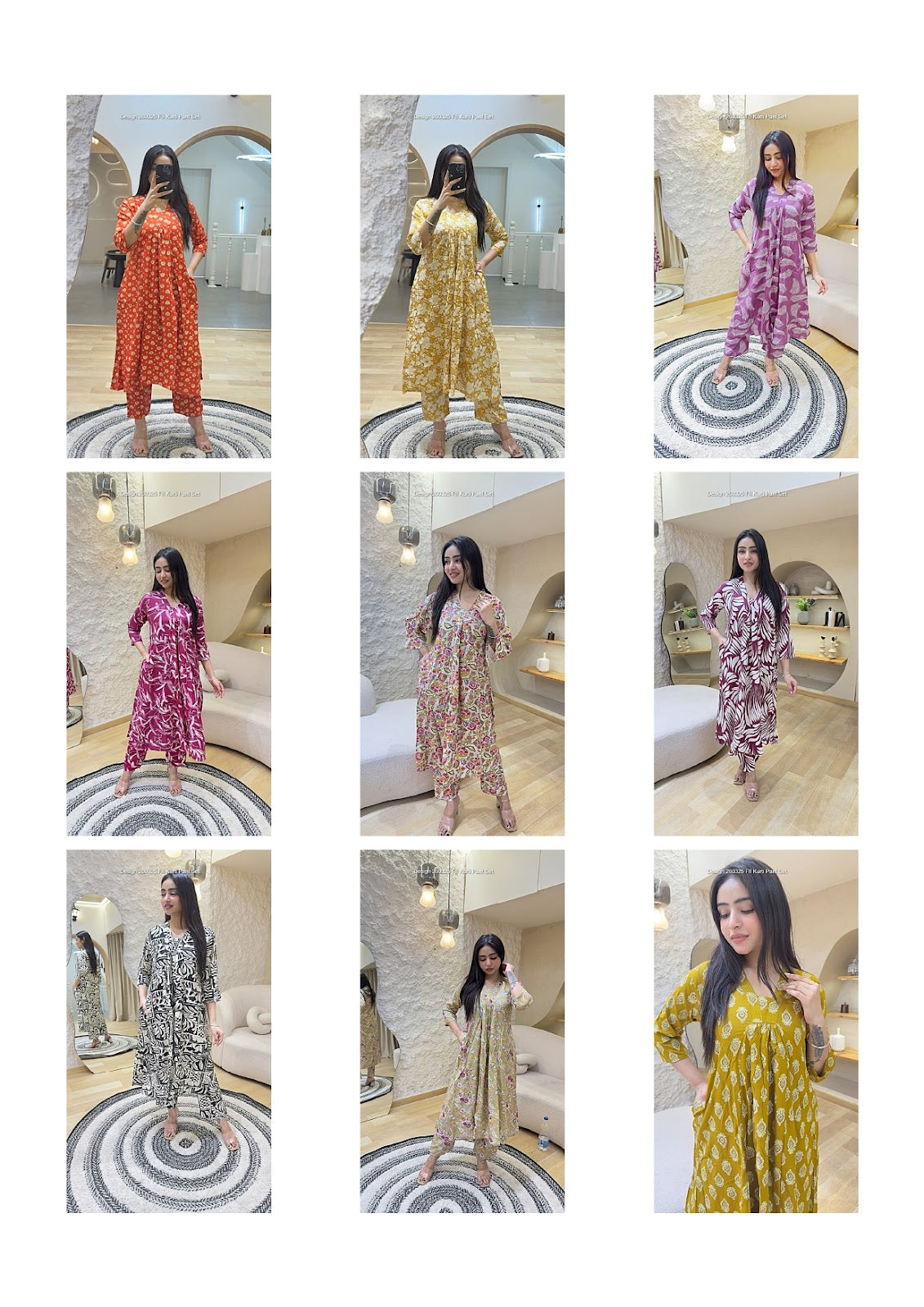 Design 260325 Ffi Cotton Kurti Pant Set Supplier India
