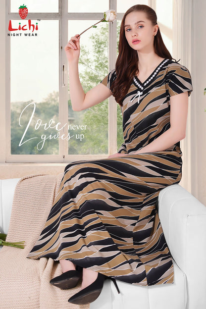 Design 260325 Lichi Hosiery Night Gowns Manufacturer Gujarat