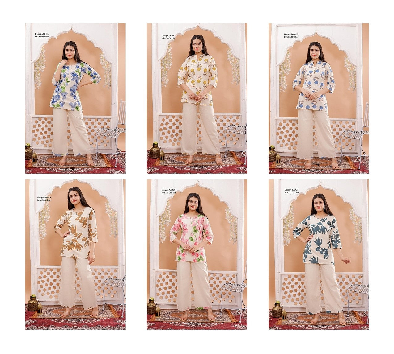 Design 260425 Mfs Cotton Co Ord Set Wholesale Price