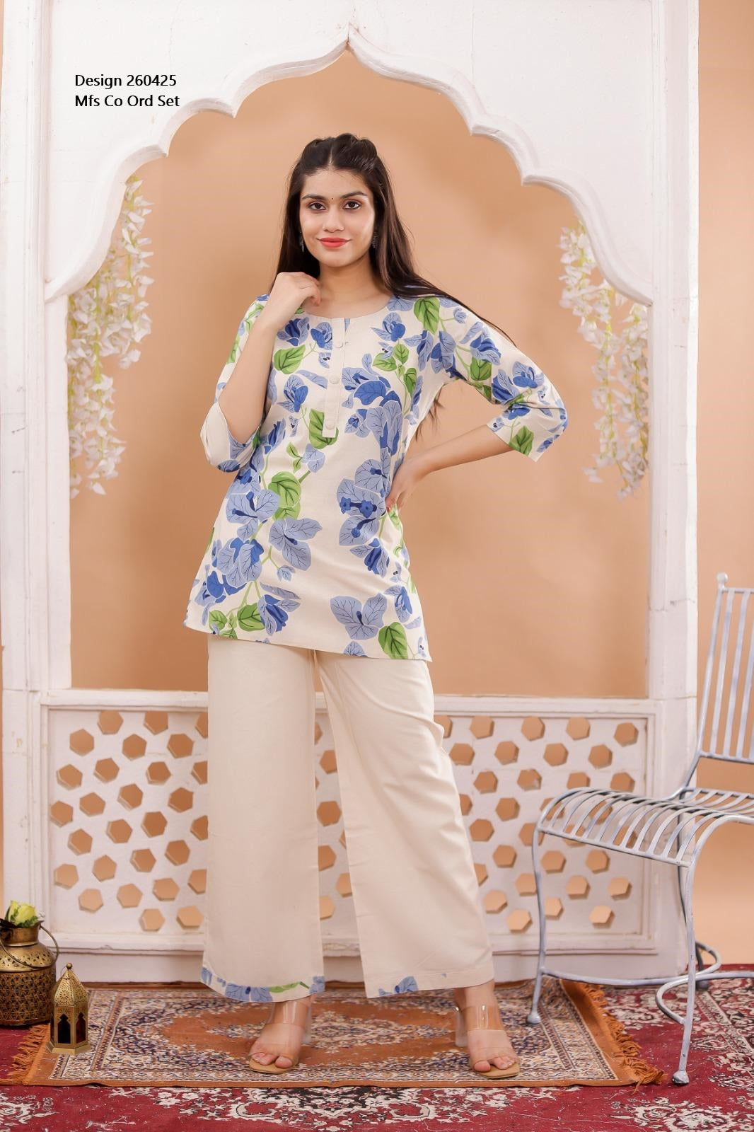 Design 260425 Mfs Cotton Co Ord Set Wholesale Price