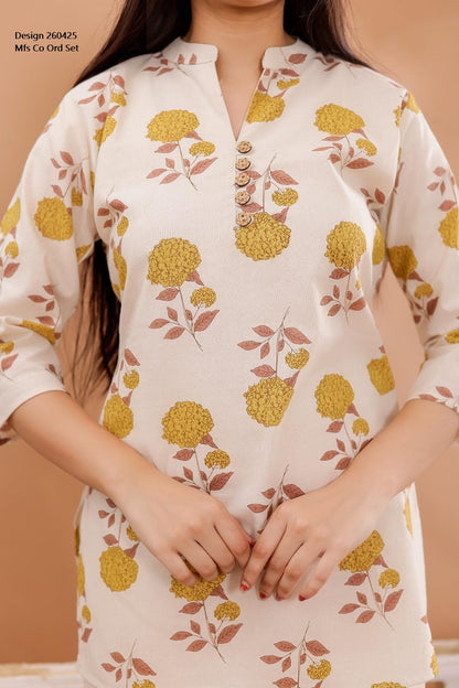 Design 260425 Mfs Cotton Co Ord Set Wholesale Price