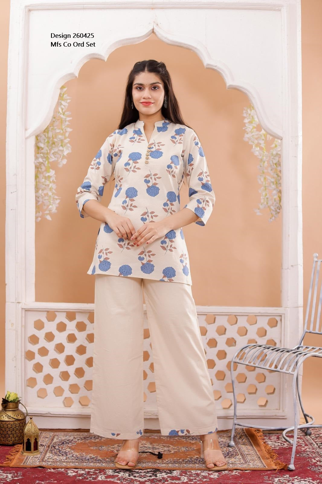 Design 260425 Mfs Cotton Co Ord Set Wholesale Price