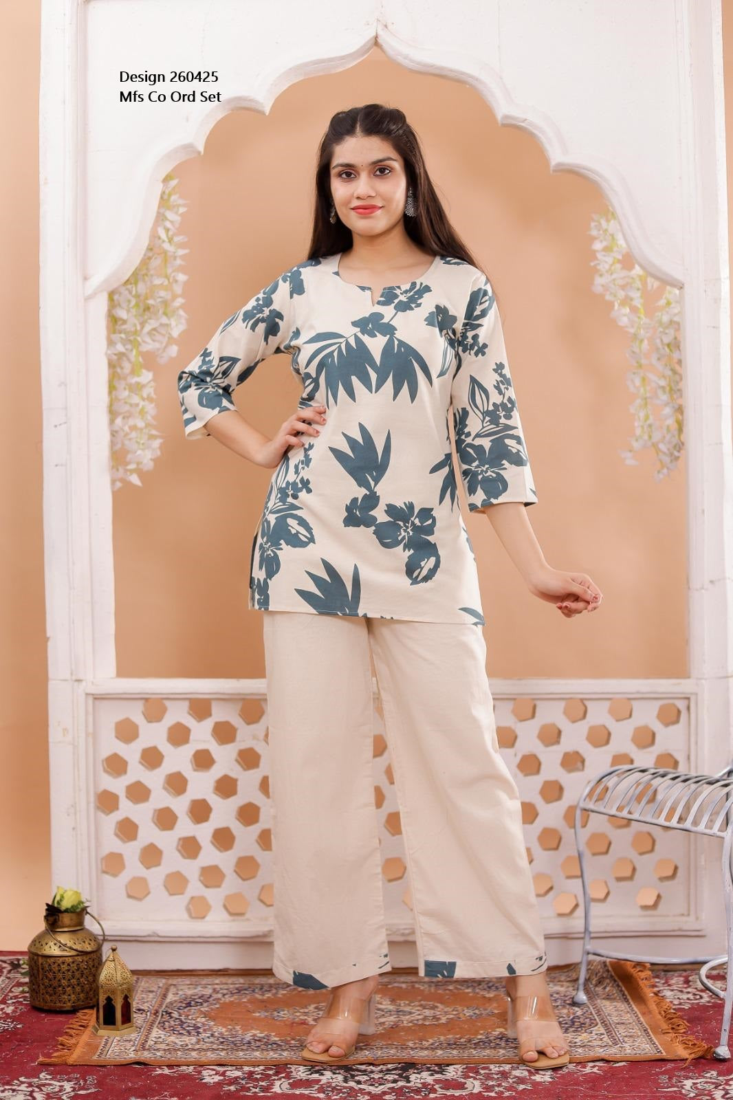 Design 260425 Mfs Cotton Co Ord Set Wholesale Price