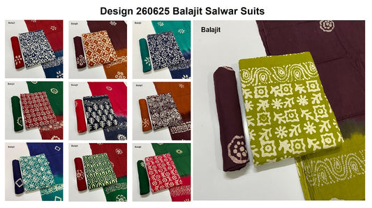 Design 260625 Balajit Cotton Salwar Suits Wholesale Price