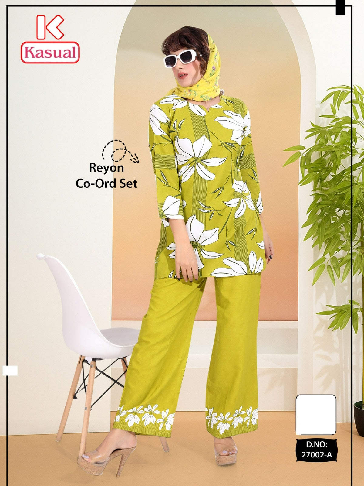 Design 27002 Kasual Reyon Co Ord Set Wholesaler