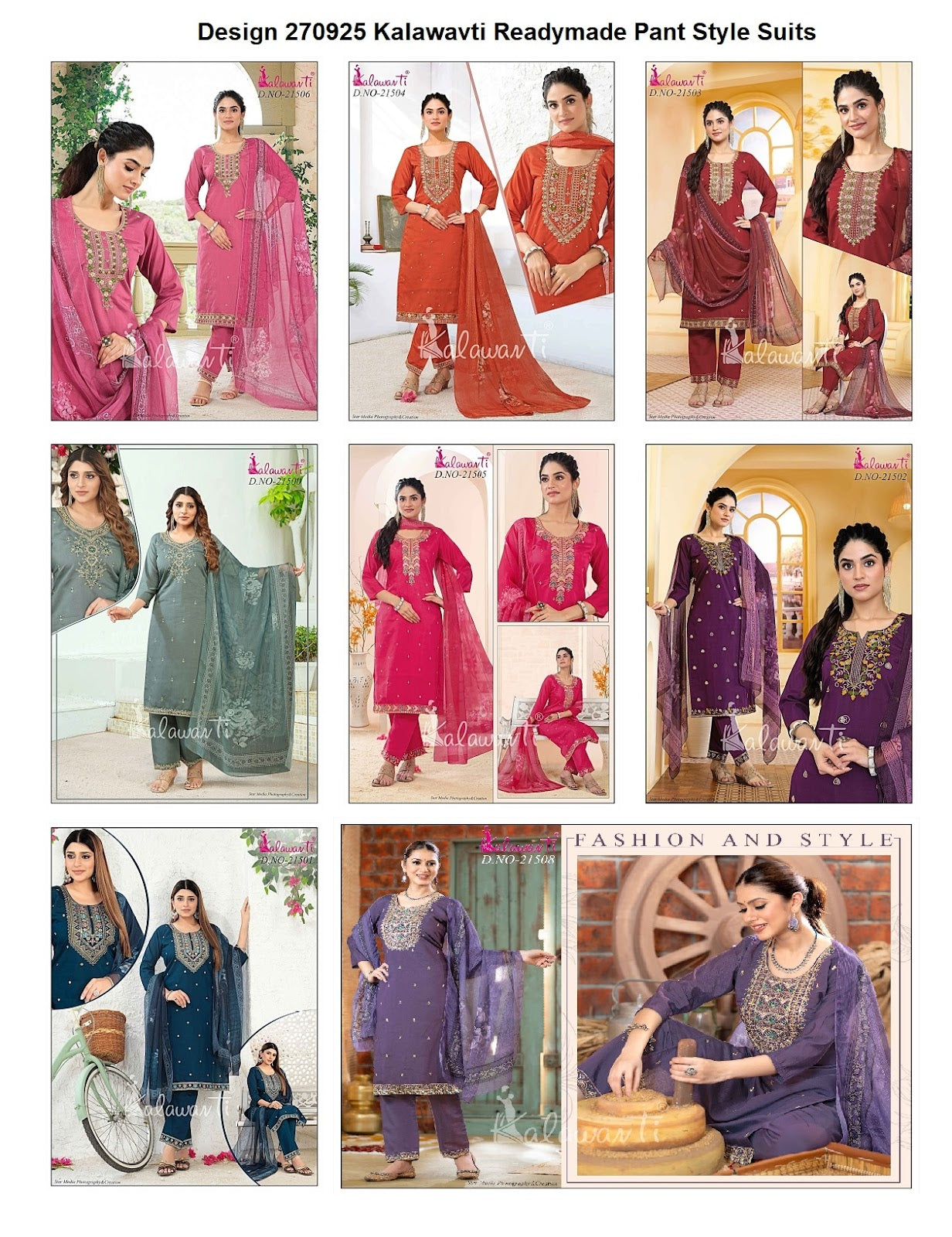 Design 270925 Kalawavti Roman Silk Readymade Pant Style Suits Wholesaler Ahmedabad