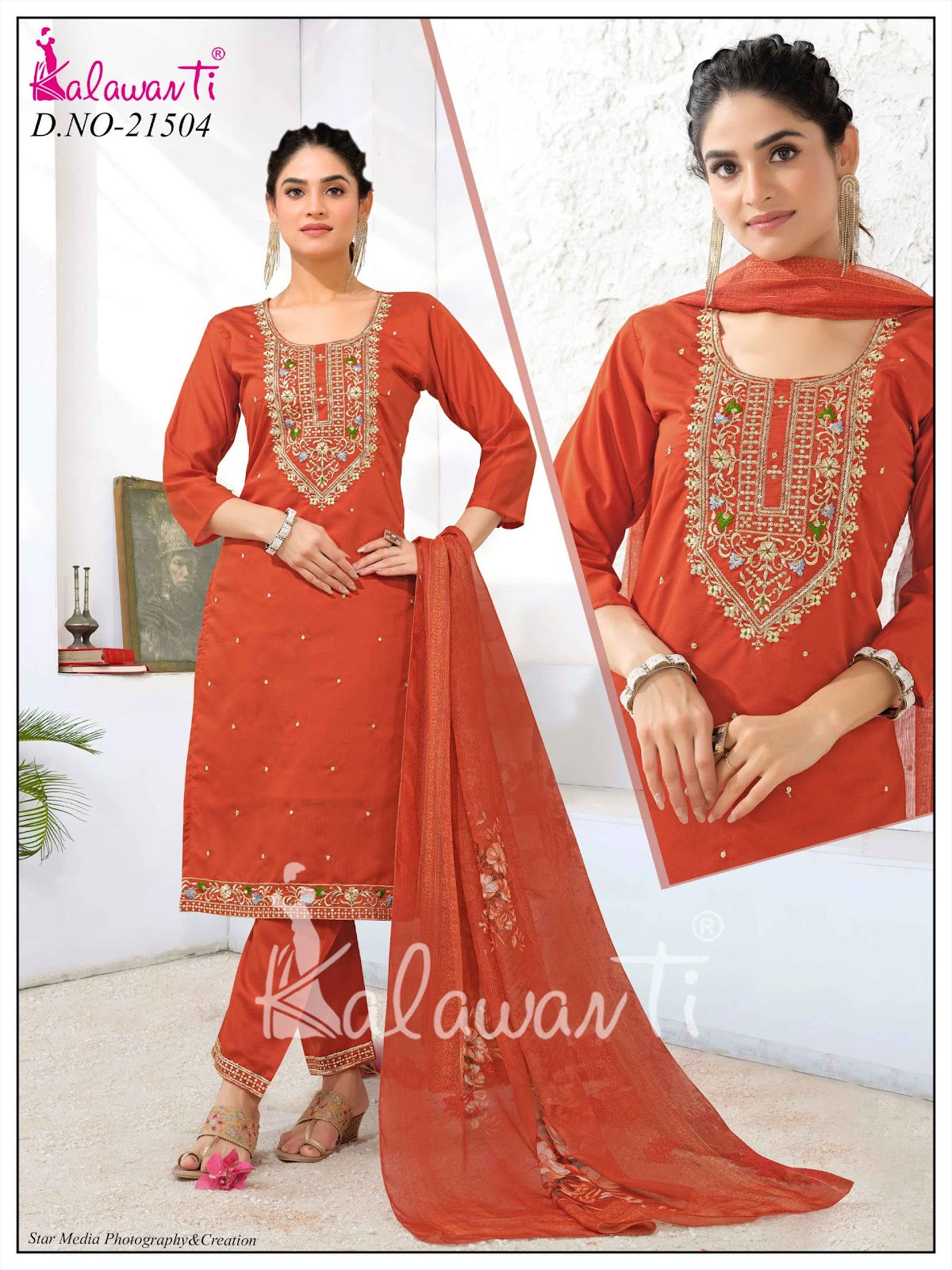 Design 270925 Kalawavti Roman Silk Readymade Pant Style Suits Wholesaler Ahmedabad