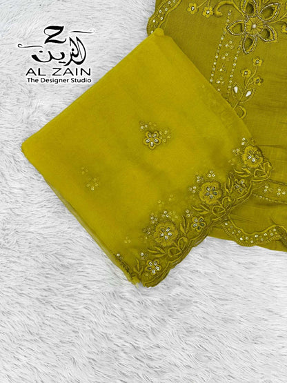 Design 272736 Al Zain Viscose Slub Pakistani Readymade Suits Supplier Ahmedabad