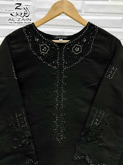 Design 272736 Al Zain Viscose Slub Pakistani Readymade Suits Supplier Ahmedabad