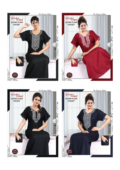 Design 2761-2762 Ruchee Fashion Alpine Night Gowns Manufacturer Ahmedabad