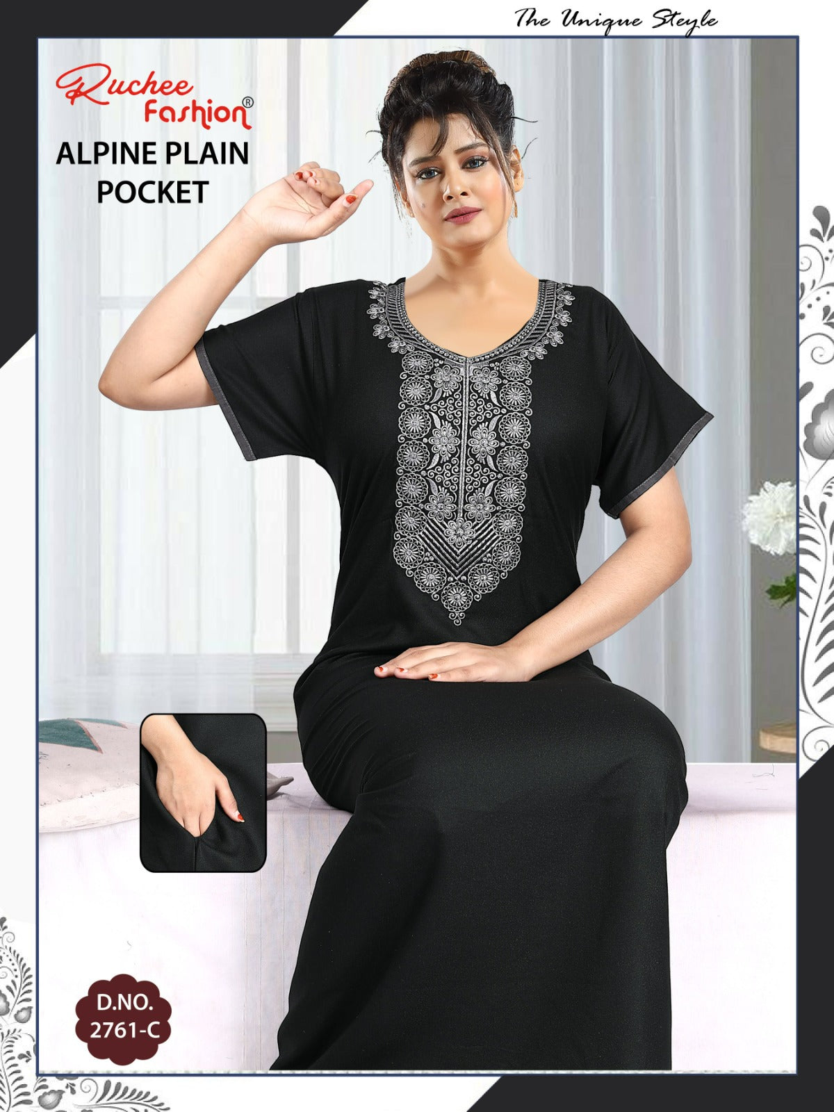 Design 2761-2762 Ruchee Fashion Alpine Night Gowns Manufacturer Ahmedabad