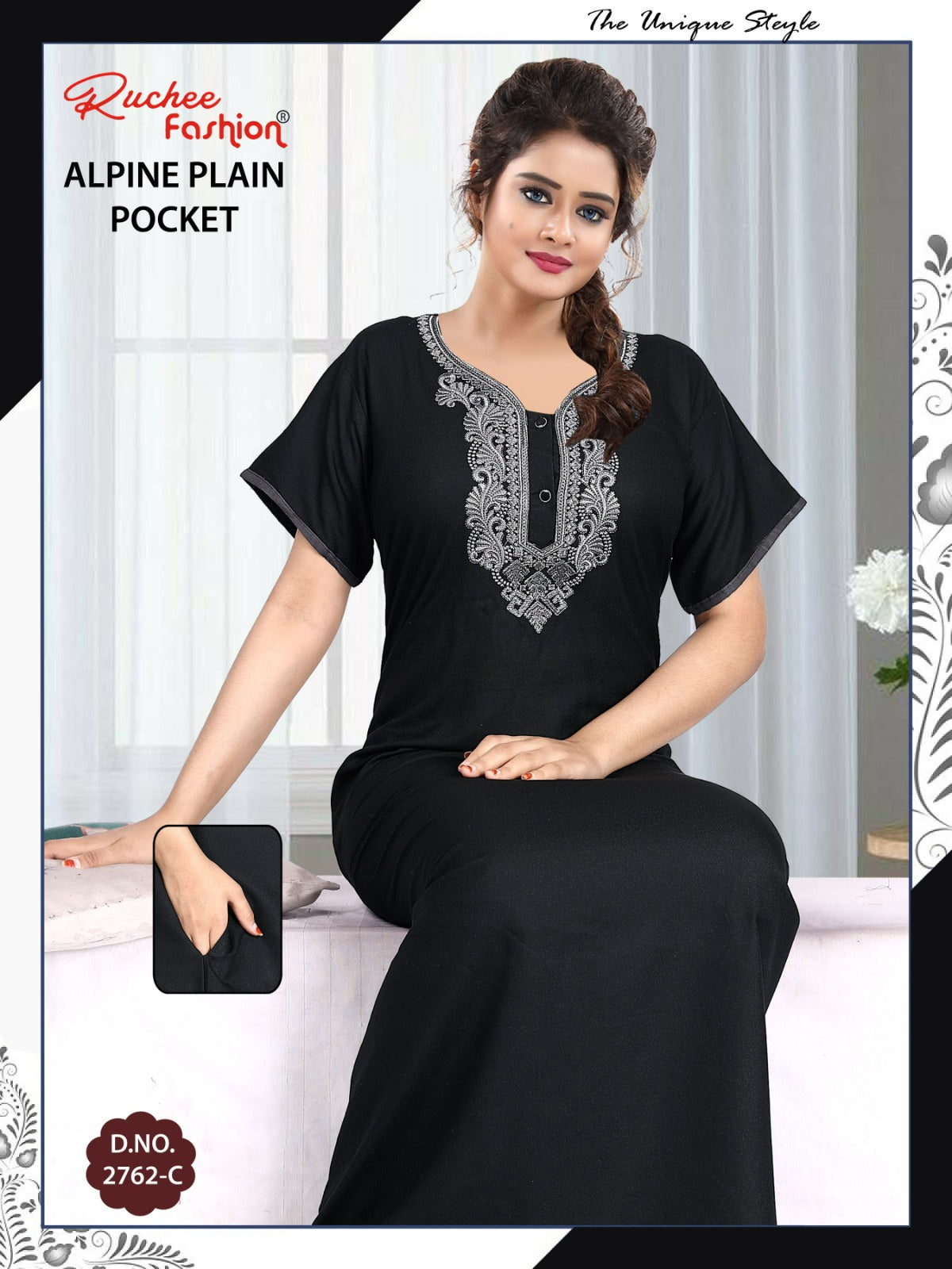 Design 2761-2762 Ruchee Fashion Alpine Night Gowns Manufacturer Ahmedabad